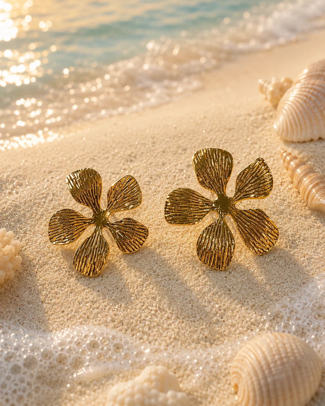 Golden Bloom Earrings 2