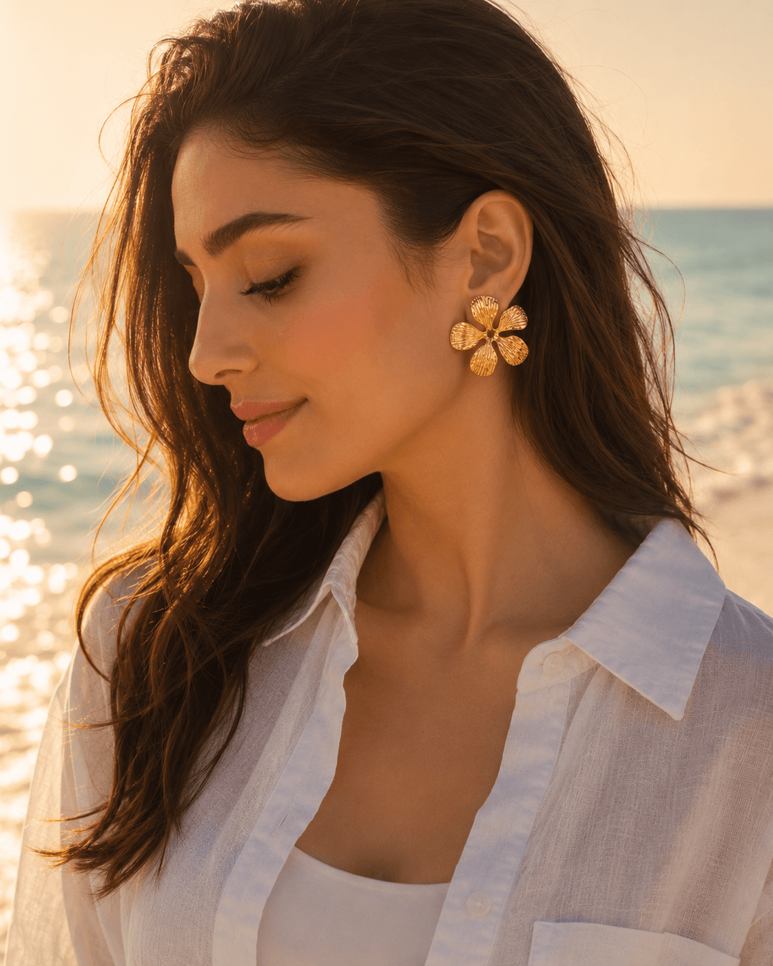 Golden Bloom Earrings 3