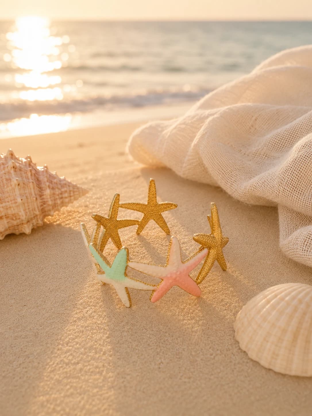 Coral Star Cuff