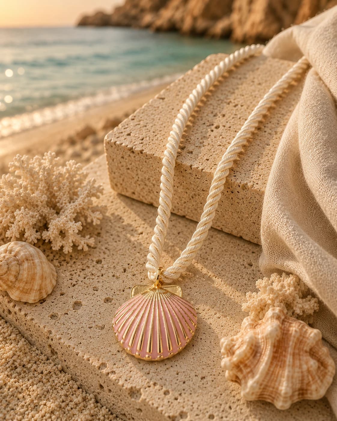 Blush Shell Necklace
