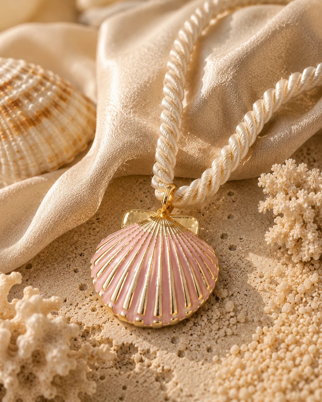 Blush Shell Necklace 2