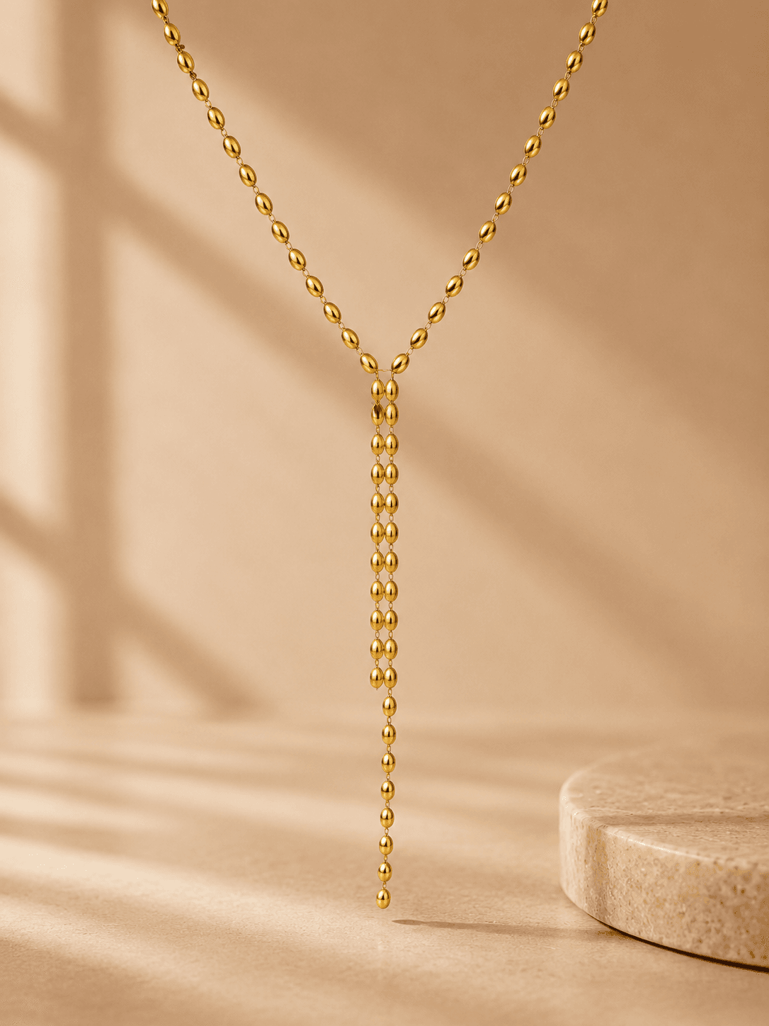 Double Drop Beaded Necklace 2