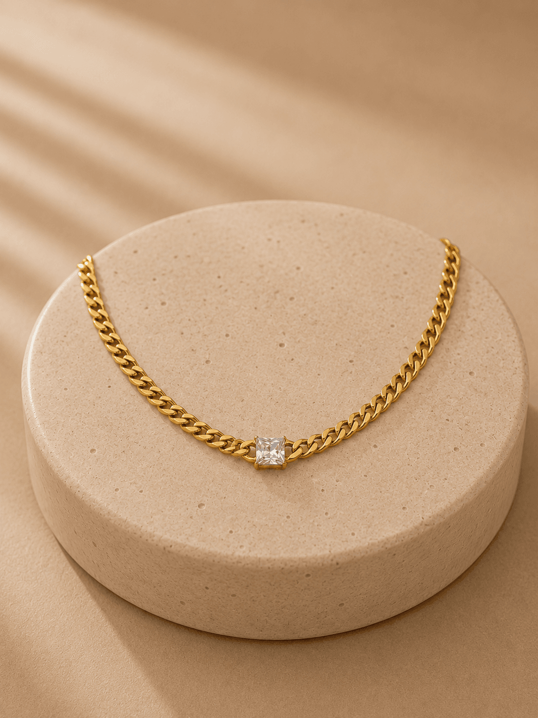 Crystal Curb Necklace 2