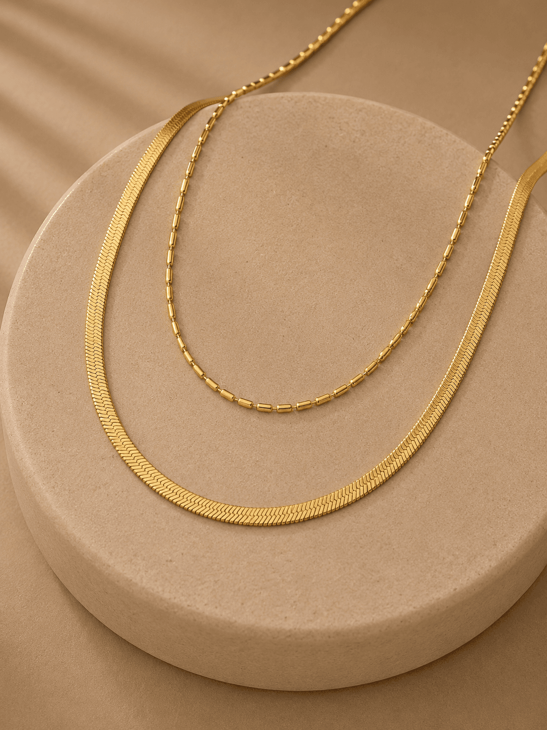 Layered Herringbone Necklace 2