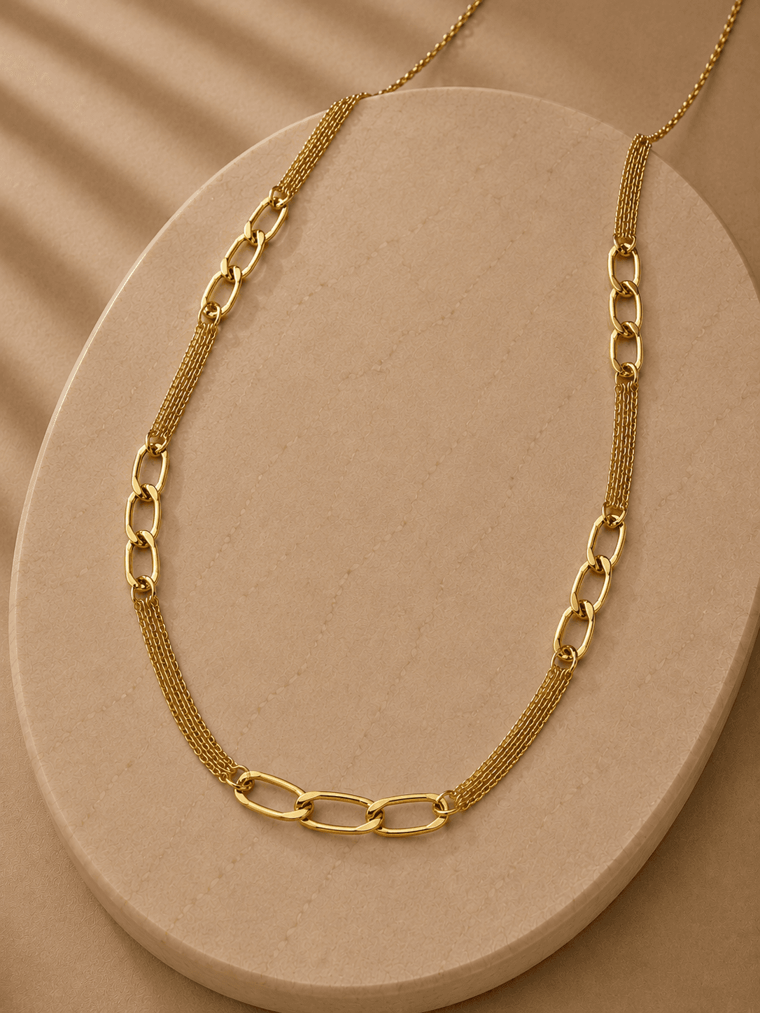 Triple Link Chain Necklace 2