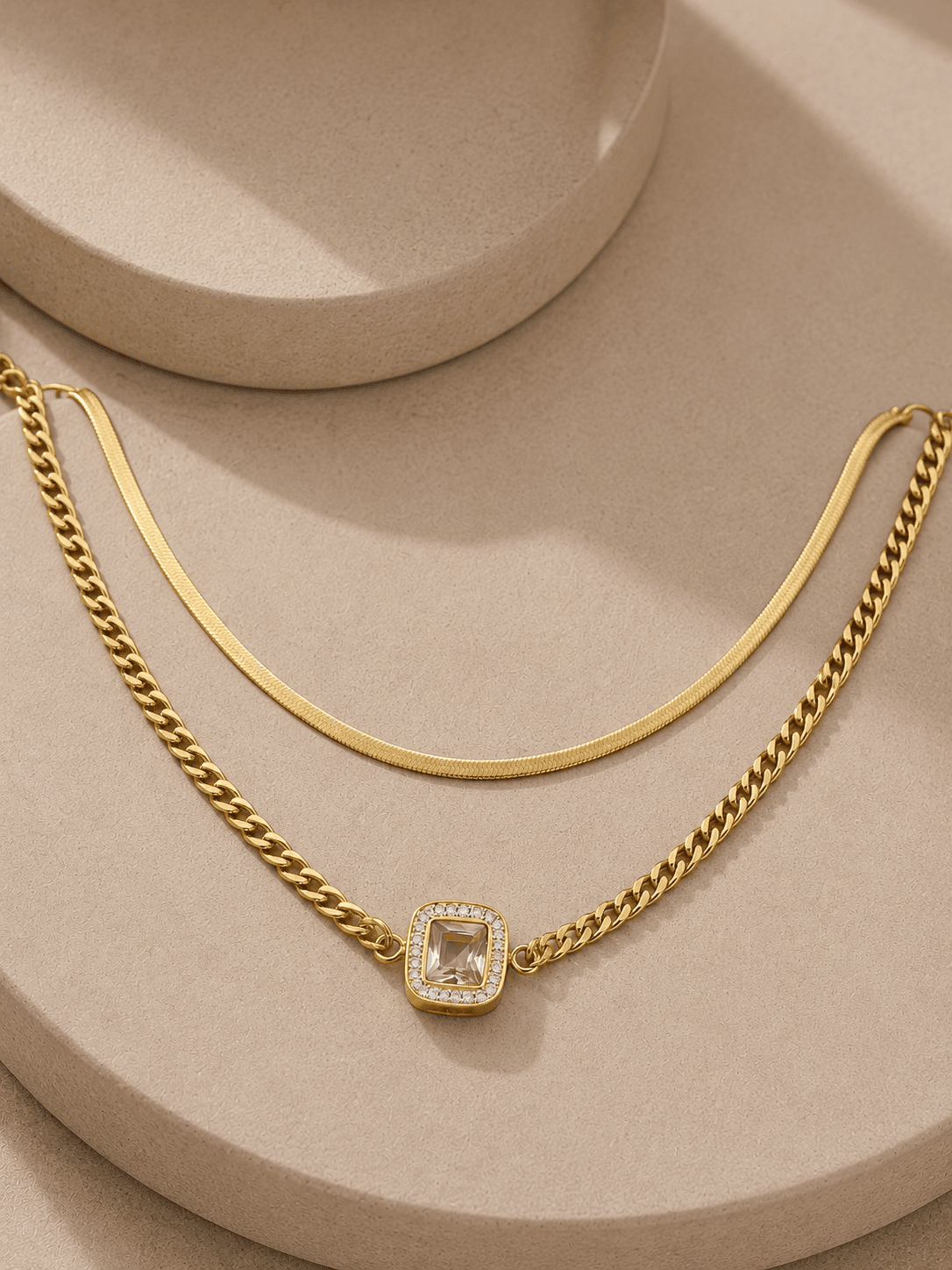 Golden Blush Duo Necklace 2